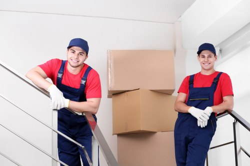 Professional house removals team planning a move in Westharrow