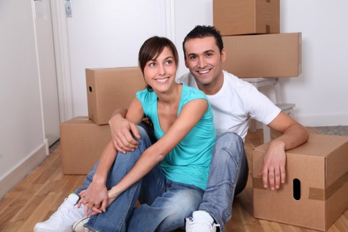 Household items being prepared for a smooth move in Westharrow