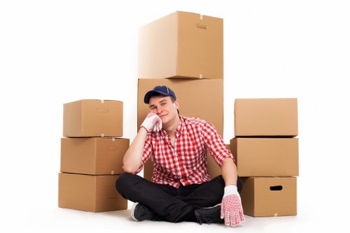 Storage and transport setup for removals in Westharrow